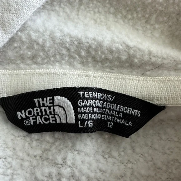 The North Face Boys Large Cream Hoodie - Picture 3 of 3
